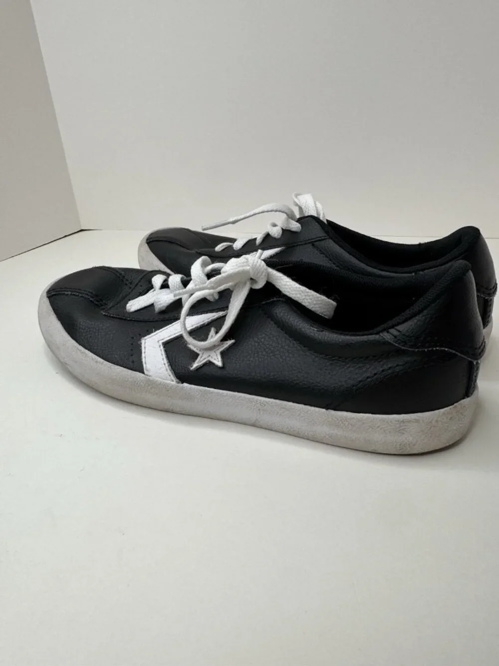 Converse CT OX Point Star Ox Lace Up Size 4 22 CM Low Top Shoes Black White